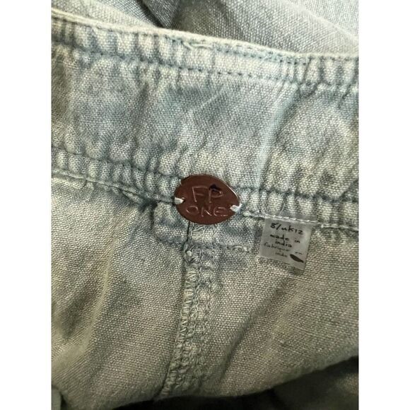 Free People One Chance Trousers Size 8 Low Slung Slouchy Pleated Pockets - Picture 9 of 9